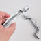 Generic 96MM) Southst Silver and Black Long Crystal Handle Bedside Dressing Table Zinc Alloy Handle Drawer Wardrobe