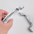 Generic 96MM) Silver and Black Long Crystal Handle Bedside Dressing Table Zinc Alloy Handle Drawer Wardrobe Glass