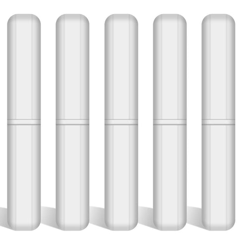 stonylab 5-Pack 60 mm Magnetic Stir Bar Set, PTFE-Coated Stir Bars for Laboratory Stir Plate, White Stir Mixer