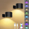 Lightess Smart LED Wall Sconces Set of 2, Dimmable Wall Mounted Lamp
