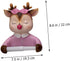 Holibanna Pink Cartoon Deer Toilet Paper Holder Wall-Mounted Bathroom Storage Rack Decorative Tissue Dispenser Suitable