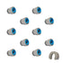 QuickFitting 1/2 inch Junction Box Connector, Push Install PVC Electrical Conduit Fitting, 10-Pack