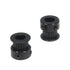 Zeberoxyz 10pcs GT2 Pulley Wheel Set, 20 Teeth 8mm Bore Black Aluminum Timing Belt Idler for 3D Printer