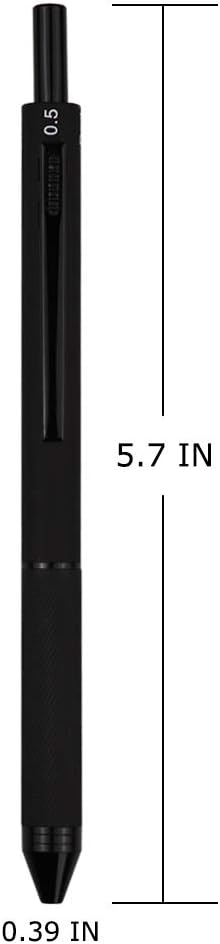 DUNBONG 4 in 1 Multicolor Pen, Metal Cased Multifunction Pen, 0.5mm Mechanical Pencil, 3 Ball Pens, 1 Count