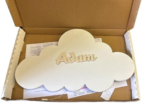 Custom Cloud Shaped Wall Light Baby Name Night Lamp Unique Gift for Newborn, Nursery & Kids Room Personalized Baby Room