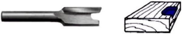 Whiteside Router Bits 1300 Mortise Bit, 1/2-Inch Cutting Diameter, 3/4-Inch Cutting Length