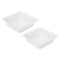PATIKIL Square-Shaped Weigh Boats, 20 Pack Plastic 100mL Medium Disposable Powder Dispenser, White.