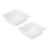 PATIKIL Square-Shaped Weigh Boats, 20 Pack Plastic 100mL Medium Disposable Powder Dispenser, White.