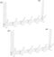 Over The Door Hooks, 2 Pack Hanger Hooks for Hanging, Towel Racks for Bathroom with 12 Coat Hooks