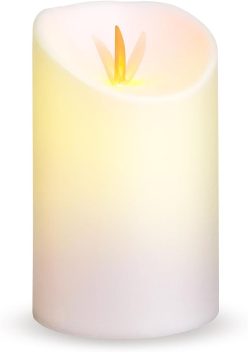 Novelty Place Flickering LED Candles - Lifelike Swinging Flame Battery Powered Realistic Flameless Candle