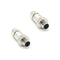 2Pcs M12 4 Pin Male Connector, D Code Straight Type Adapter for PG7/PG9 Cable IP67 Waterproof Shielding