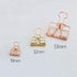 Rose Gold Hollow Out Metal Wire Binder Clips - Large 51mm, Pack of 12
