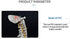 Beuiouer 45CM Human Spine with Pelvic Model Human Anatomical Anatomy Spine Model Spinal Column Model+Stand Fexible