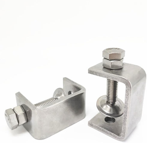 0-25Mm Mini Stainless Steel C Clamps, 4Pcs Heavy Duty Woodworking U Clamp Set for Welding