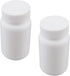 Othmro 2pcs PE Plastic Lab Chemical Reagent Bottles, 200ml/6.8oz Wide Mouth Round Sample Storage Container White