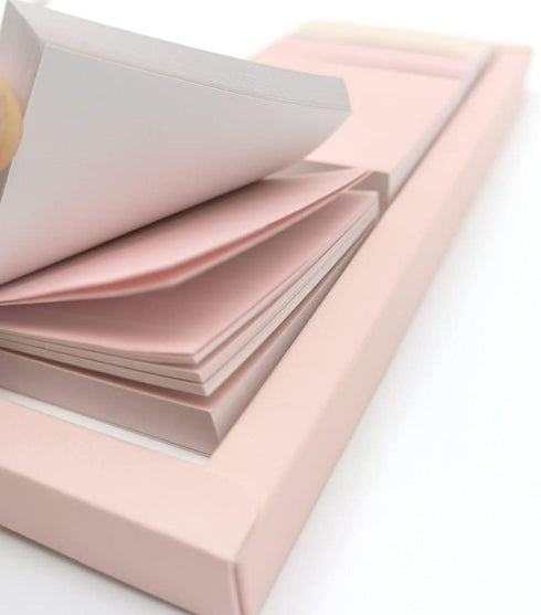 Pink Lined Sticky Notes Set, 240 Sheets Square Lined Sticky Notes Pads, 4 Pads/Pack, Pastel Small Sticky Notes