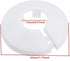 Wall Flange Cover Collars Plastic Radiator Pipe Collars, 4 Pieces, Wall Flange Cover for Water Pipe Drain Line Outer Diameter Flange Decoration (12) by shenghang