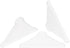 uxcell 50Pcs Plastic Corner Protectors 3x50mm Triangle Shape Glass Corner Guards Cushion