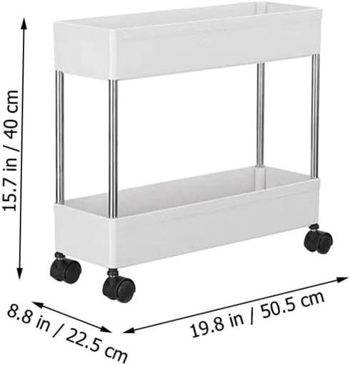 Multi-Tier Rolling Storage Cart - Snack Organizer