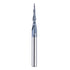 SpeTool Tapered Ball Nose Spiral Router Bit, 1.0mm Tip Diameter (0.5mm Radius) 4.82 Deg for CNC Milling Engraver
