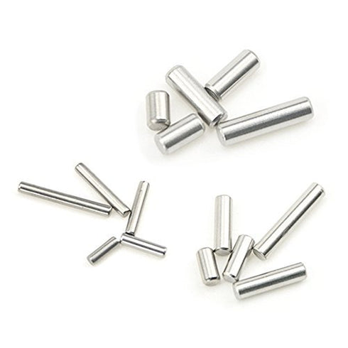 XINGYHENG 75PCS M2 M3 M4 304 Stainless Steel Dowel Pins Assortment Kit, Round Straight Pin Set with Storage Box