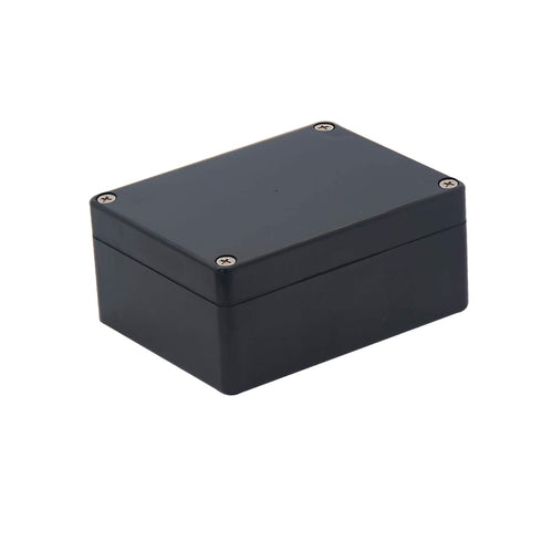 Black Junction Box ABS Enclosure Box Conduit Juction Box Waterproof Project Box Dustproof Electrical Box Case (4.53"x3.54"x2.17" 2pcs)