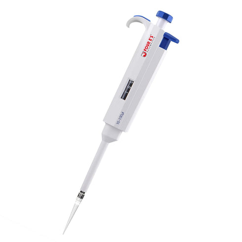 FOUR E'S SCIENTIFIC High-Accurate Single-Channel Manual Adjustable Pipettes, 10uL-100uL