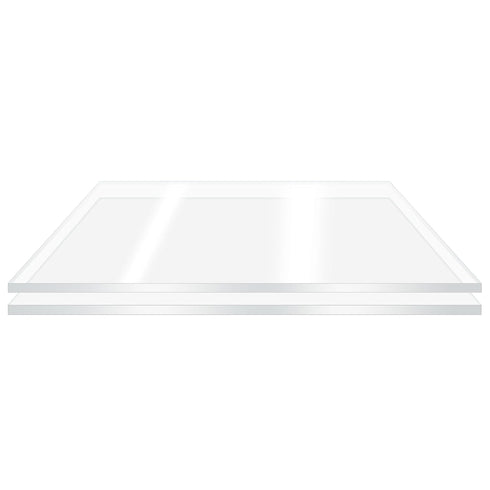 2 Pieces 12" x 12" Cast Plexiglass Sheet -1/8"Thicknesses Clear Acrylic Sheet Clear Plastic Sheet, for Sign,Craft, Photo Frame, DIY Display Projects, Cut with Engraver, Power Saw, Laser or Hand Tools