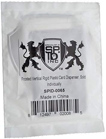 Specialist ID SPID-0065 Frosted Vertical Rigid Plastic Badge Holder