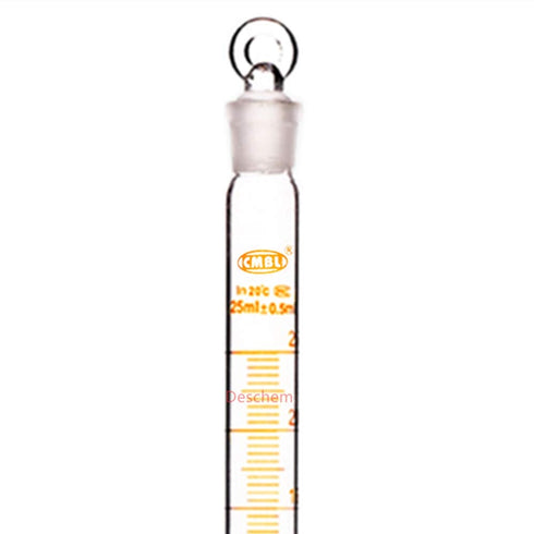 Set 2 25ml of - Ground Joint Measuring Cylinders with Solid Stopper - Premium Laboratory Glassware