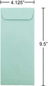 JAM PAPER #10 Policy Business Premium Envelopes - 4 1/8 x 9 1/2 - Aqua Blue - 50/Pack