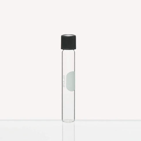 ULAB 10ml Test Tubes with Black Screw Caps, Dia.16x100mm, Pack of 20, Borosilicate Glass Material