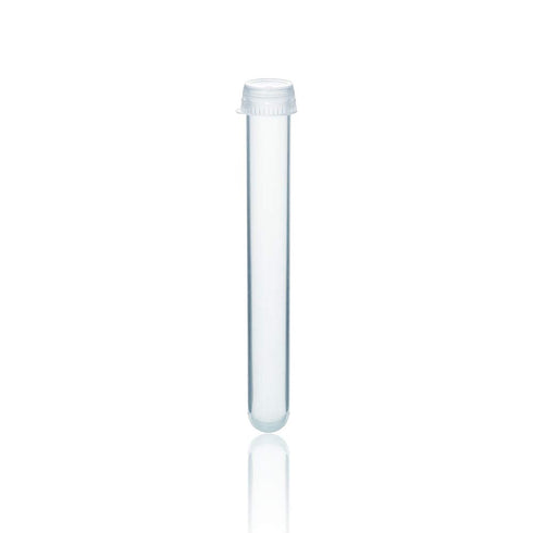 Plastic Test Tubes with Caps, 50pcs Dia.16x125mm | 25ml, Nature Colored Test Tubes with Lids, LVI001