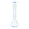PATIKIL 10ml Graduated Volumetric Flask, Translucent Polypropylene Measuring Flask with Plug Cap, Tolerance 0.3ml for