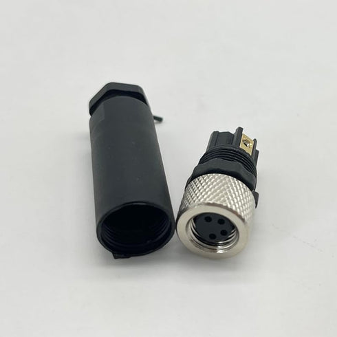 5Pcs M8 4 Pin Female Connector, Field Assembly Wireable Adapter, IP67 Waterproof for Electric Bicycles.