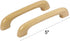 uxcell 10 Pcs Cupboard Door Drawer Hardware M4 Thread Hole Wood Pull Handles in Beige