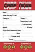 Camp News Fill in the Blank Stationery Set