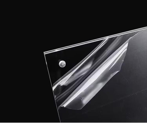 Rikyo 6 Pages-12 (Horizontal-4x6) Acrylic Sign Holder,Table Card Multi-Page Flip Display Sides,T Shape Double-Sided