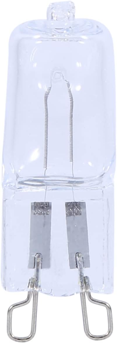 Yosoo G9 220V 40W Halogen Light Bulbs, Transparent Glass LED JCD Type Energy Saving Lamps, Pack of 10