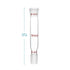 stonylab Glass Straight Connecting Adapter, 90mm from 19/22 Outer Joint to 19/22 Inner Joint for Laboratory Lab Supply, Borosilicate Glass