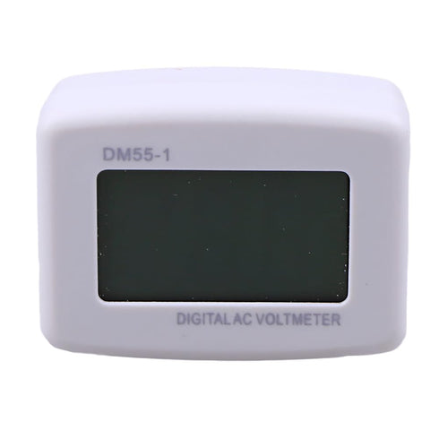 Generic DM55-1 Blue LCD Digital Voltage Meter Voltmeter LED AC 100-300V with US Plug