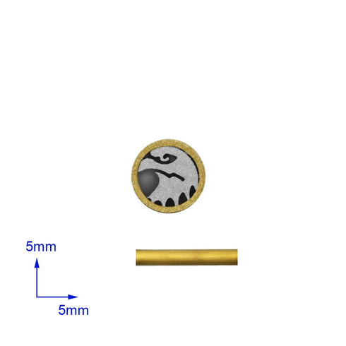Mosaic Pins Knife Handle, Hunting Knives Fastener Stud Rivets, Mosaic Screw Nail (5mm, Eagle).