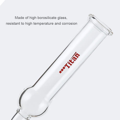 Glass Drying Tube Adapter, 75 Degree Bent Lab Drying Tubes with 19/22 Standard Taper Joint