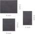 Black Sticky Notes - Self-Stick Note Pads, Easy to Post for Office, School, Home, 6 Pads, 3 Sizes, 50 Sheets/Pad
