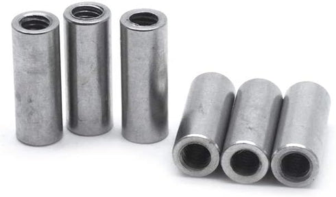 Sscon 25Pcs M4x16mm Round Coupling Nuts, 304 Stainless Steel Fasteners for Rod Bar Stud