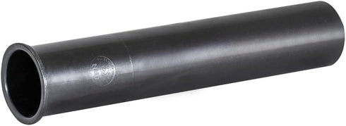 EZ-FLO 1-1/2 Inch x 8 Inch Flanged Tailpiece, Black Polypropylene for Tubular Drain Applications, 35327