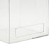 Okuna Outpost Acrylic Wall Mount Dispenser for Gloves, Shoe Covers, Hairnet Holder, Beard Nets Storage