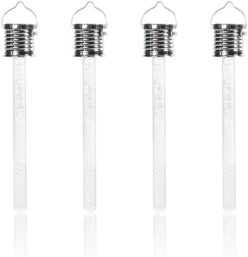 4 Pack Solar Hanging Lights, Outdoor Solar Transparent Small Tube Light, Hanging