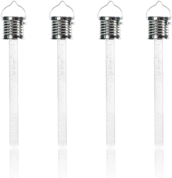 4 Pack Solar Hanging Lights, Outdoor Solar Transparent Small Tube Light, Hanging