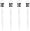4 Pack Solar Hanging Lights, Outdoor Solar Transparent Small Tube Light, Hanging
